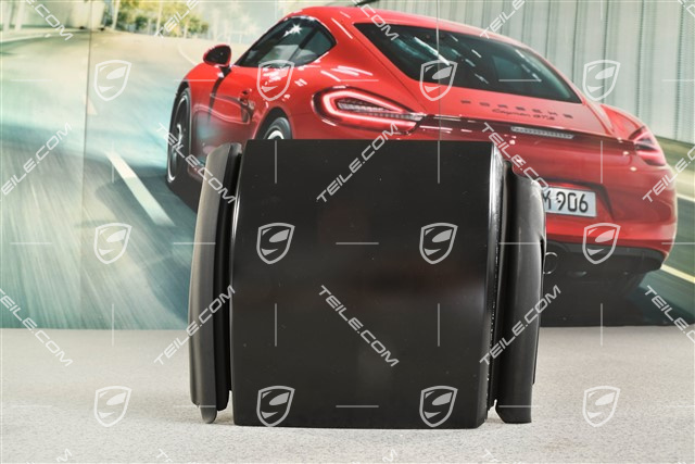 Lagerbock Klappe mit Puffer für Lenker, Targa, Schwarzmatt, L