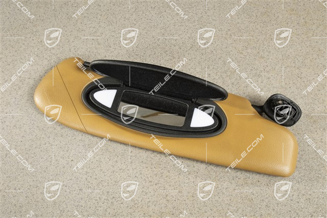 Osłona przeciwsłoneczna, Coupe, skóropodobna, Savannah beige, R