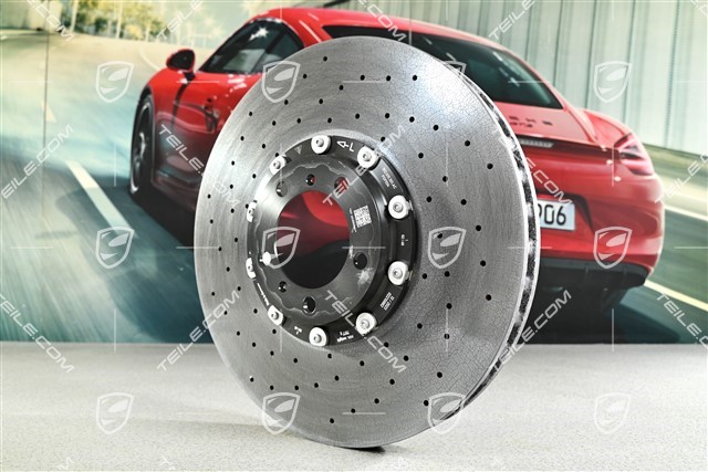 Turbo, PCCB, Ceramiczna tarcza hamulcowa, przednia, pod zacisk czarny / żółty, L