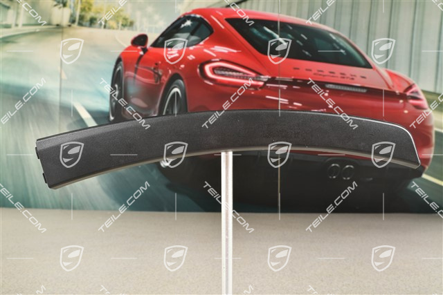 Front bumper spoiler, lateral, Black, Spyder, L