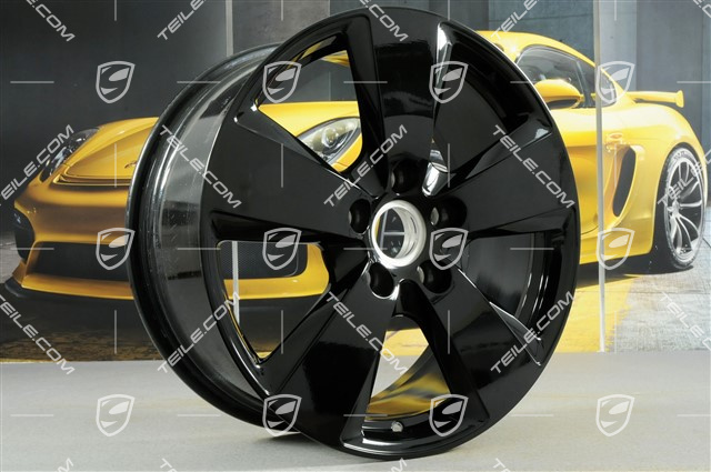 19" Cayenne Felge, 8,5J x 19 ET47, schwarz hochglanz