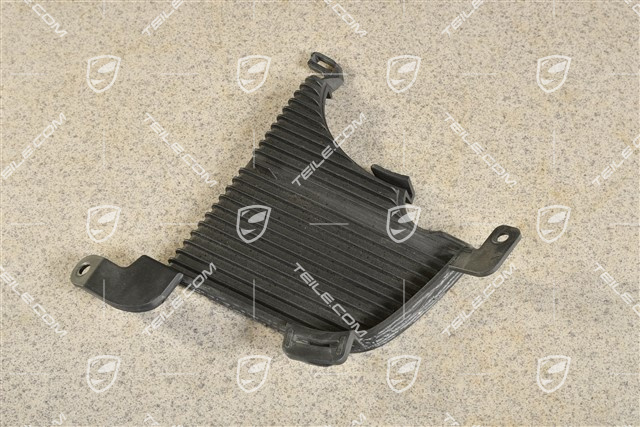 Air inlet / duct / guide cover, lateral, Black matte, PDC, L