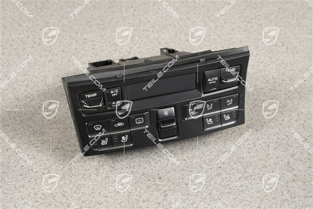 Control panel / switchboard air conditioner, Matte black / high gloss chrome finish