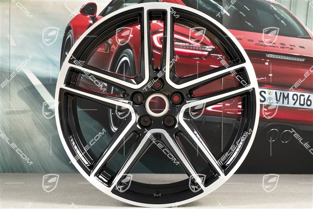 20" Felge "Macan Turbo", 10J x 20 ET19, BORBET, tiefschwarz-metallic