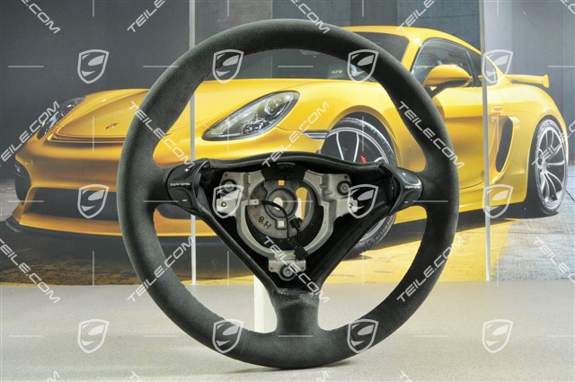 Lenkrad, 3-Speichen, Tiptronic, Alcantara schwarz, neu bezogen