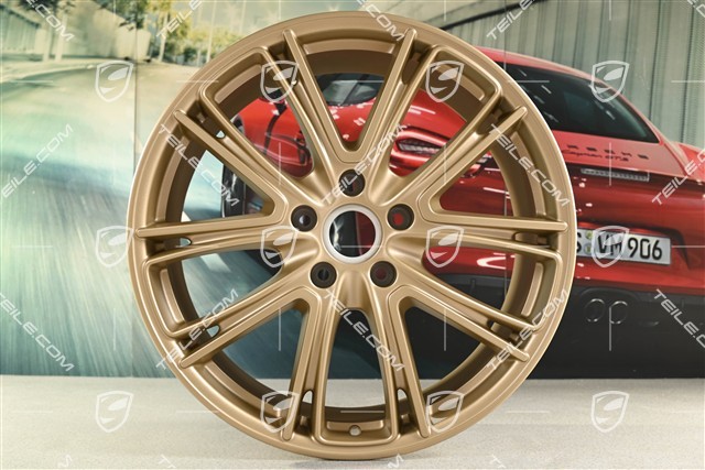 21" Felgensatz Panamera Exclusive, 9,5J x 21 ET71 + 11,5J x 21 ET69, Aurum
