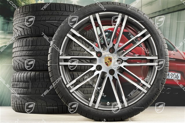 20-inch winter wheels set "Turbo", rims 8,5J x 20 ET51 + 11J x 20 ET56 + Pirelli winter tires 245/35 R20 + 295/30 R20, with TPM