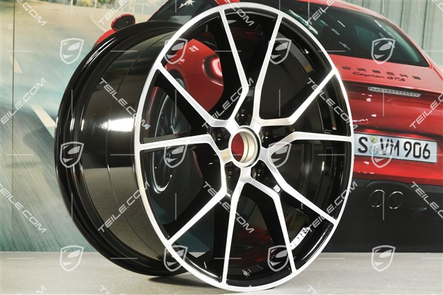20-inch wheel rim, Cayenne S, 10,5J x 20 ET64, black high gloss