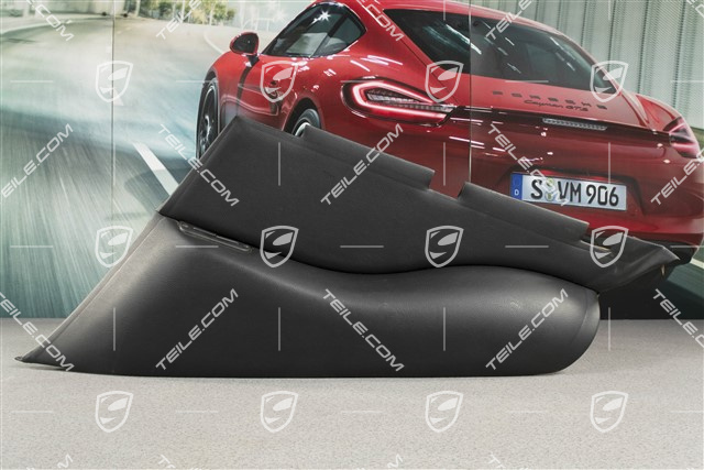Seitenwandverkleidung, coupé, Kunstleder, schwarz, R