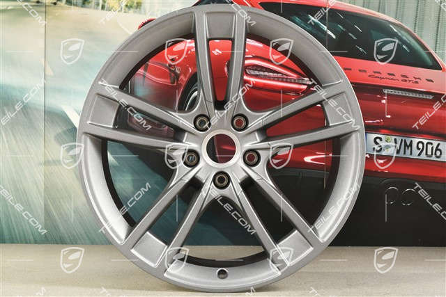 21" Felge Cayenne Turbo Design, 11J x 21 ET58, Vesuvgrau