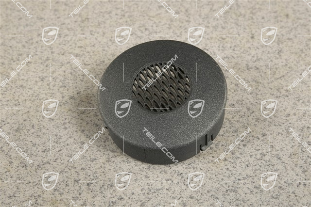 Dashboard side vent, cover / trim / rosette, Granite grey