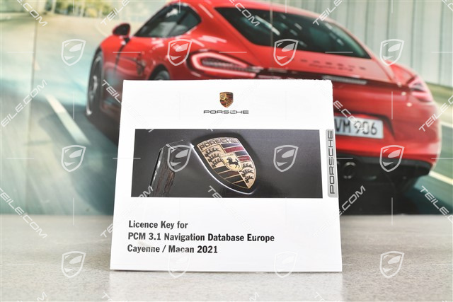 Licence key for PCM 3.1 Navigation database Europe