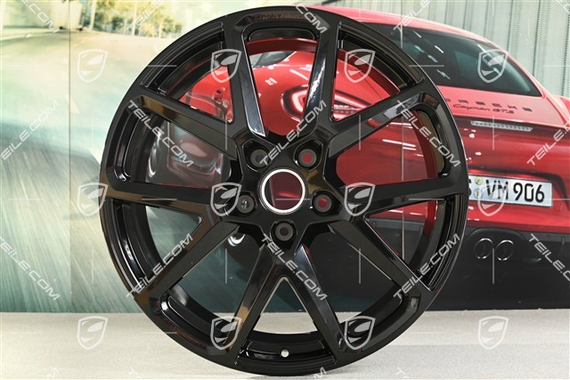 21-inch wheel rim Panamera Sport Design, 9,5J x 21 ET71, black high gloss