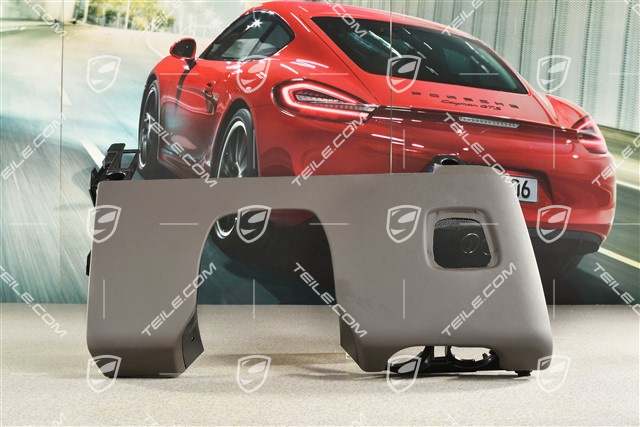 Dashboard trim lower part, Leather, Agate Grey, L