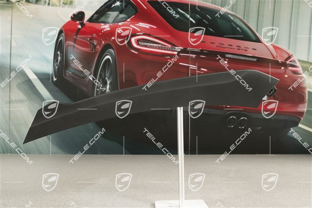 Turbo S, Disc / trim upper for front bumper retaining frame, Black, L