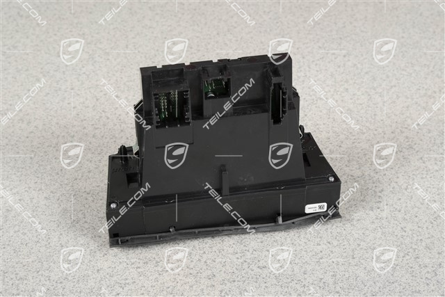 Control panel / switchboard air conditioner, matte black / high gloss chrome finish