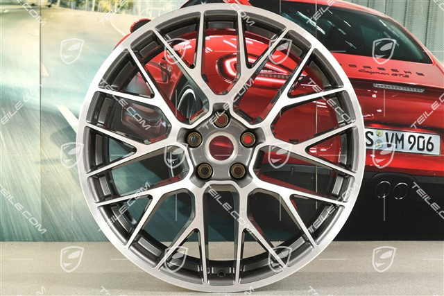 20-inch RS-Spyder Design wheel rim, titanium, 9J x 20 ET26
