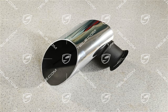 End pipe, stainless steel, Exclusive package, L, (has scratches)