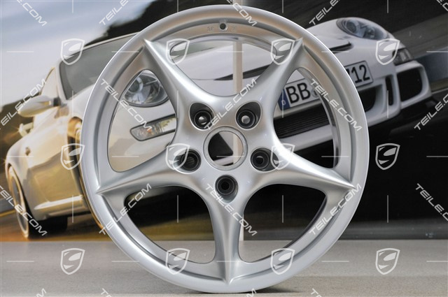 18-inch Carrera wheel set, 7,5J x 18 ET50 + 10J x 18 ET65