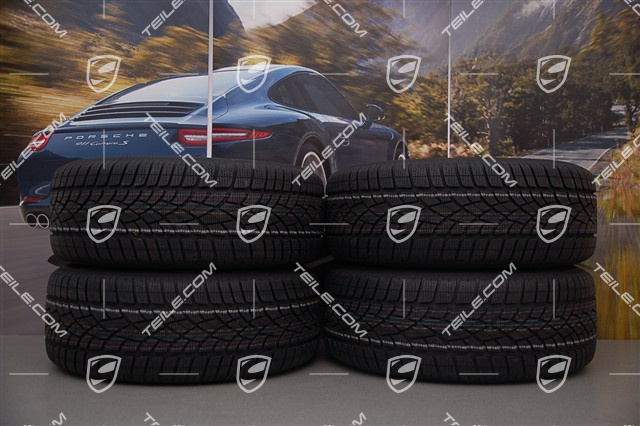 18" Cayenne S III Winterräder Satz, 4x Felgen 8 J x 18 ET 53 + 4x Dunlop Winterreifen 255/55 R 18 109V XL M+S, ohne RDK-Sensoren