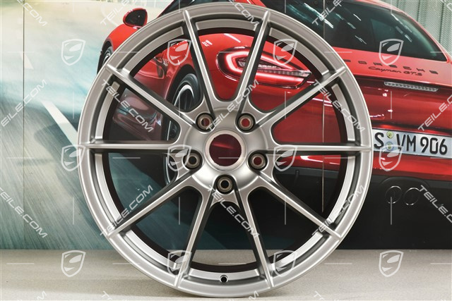 20-inch wheel rim "Boxster Spyder", 8,5J x 20 ET57, platinum satin matt