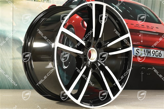 21" Felge Cayenne Turbo, 11J x 21 ET58, schwarz hochglanz
