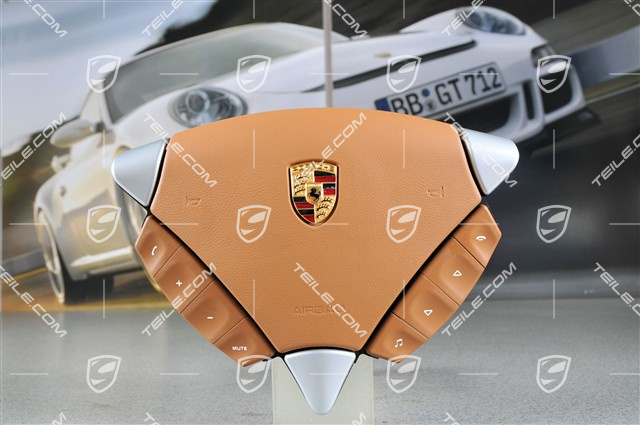 Steering wheel airbag, havanna, leather, multifunction radio a. phone Steering wheel airbag, havanna, leather, multifunction radio a. phone