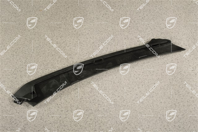 Turbo S, Disc / trim for front bumper retaining frame, lower, Black, L