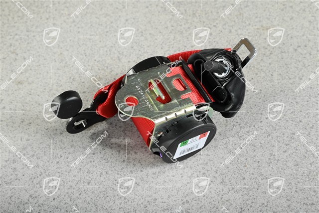 Coupe, Seat belt, rear, Guards Red, L=R