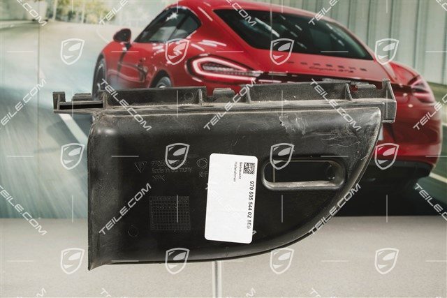 Cover Air duct / guide, Black, R