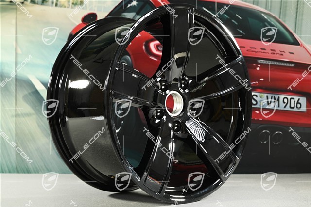 20" Felgensatz Carrera Sport, 8,5J x 20 ET57 + 10,5J x 20 ET51, schwarz hochglanz