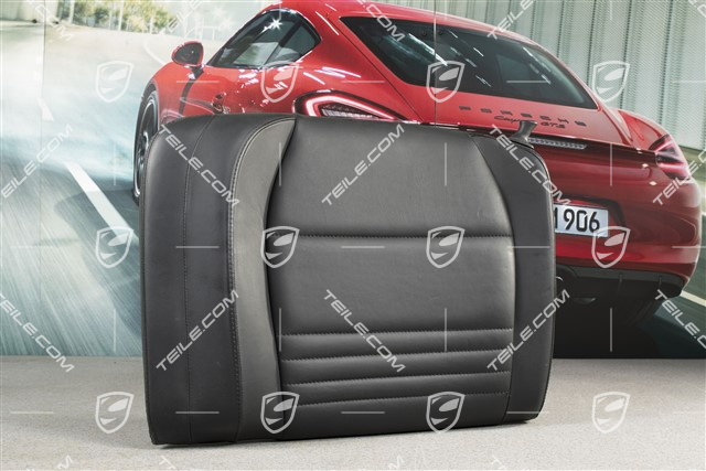 Back seat backrest, leather, black, Coupe, Turbo, L