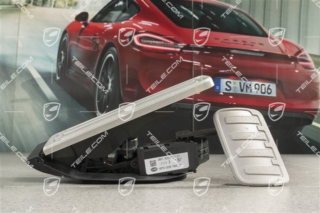 Pedal cap foot support set, Aluminium, PDK transmission, RHD