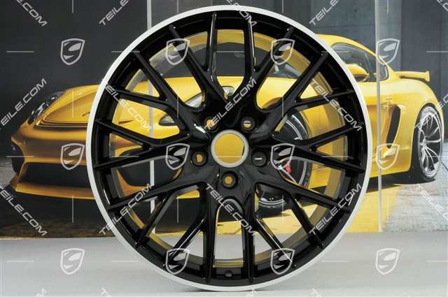21-inch wheel rim Panamera Sport Design, 11,5J x 21 ET69, black high gloss