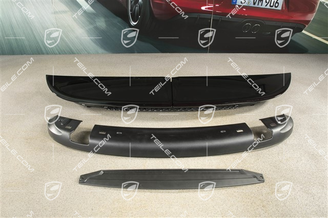 Turbo/Turbo S/GTS rear spoiler, upper part, black
