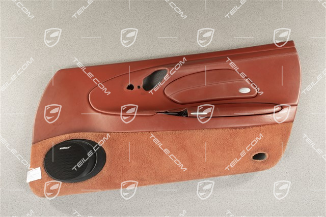 Türverkleidung mit Airbagblende, Klangpaket Bose, Leder, Boxsterrot, L