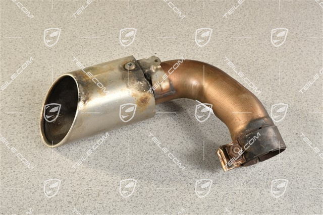 S, Endrohr innen, Edelstahl, 4-rohr Optik, R