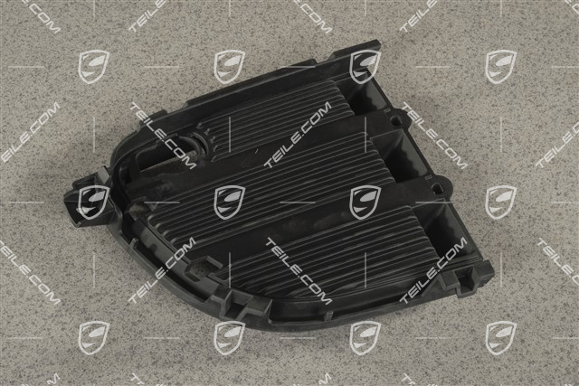 Air inlet / duct / guide cover, lateral, Black matte, PDC, R