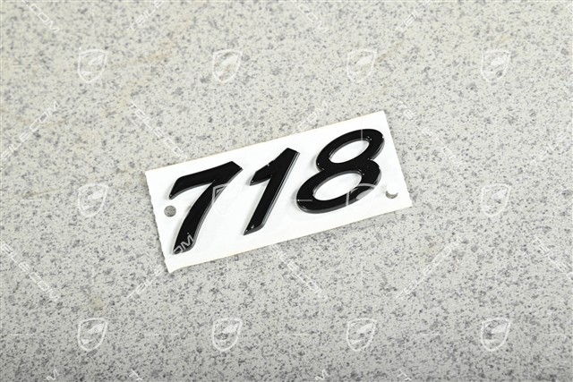 Emblemat / Napis 718, Czarny połysk