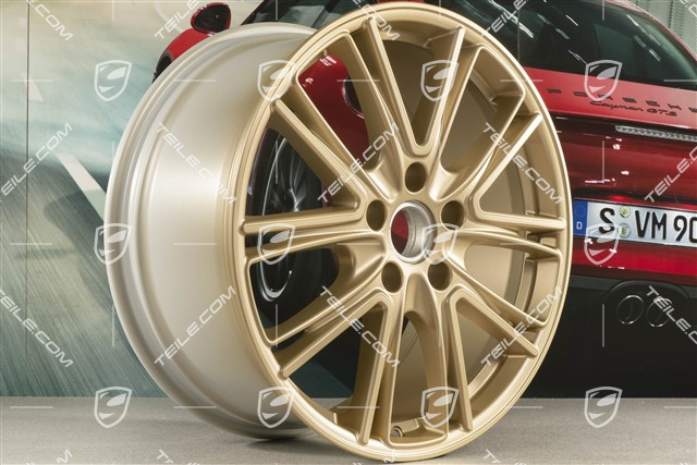 20-inch wheel rim Exclusive Design, 10,5J x 20 ET71 + 9,5J x 20 ET71, for winter use, Aurum satin mat