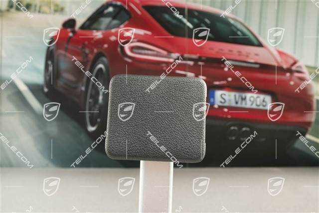 Deckel für Heckklappe Verkleidung, Notbetätigung / Notöffnung, Schwarz