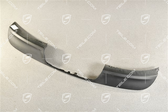 Rear bumper lower cover / spoiler, sports exhaust system, black matte