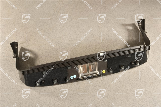 Sport Turismo, Kofferraum Schlossabdeckung / Schlossträger Blende, Edelstahl, Achatgrau