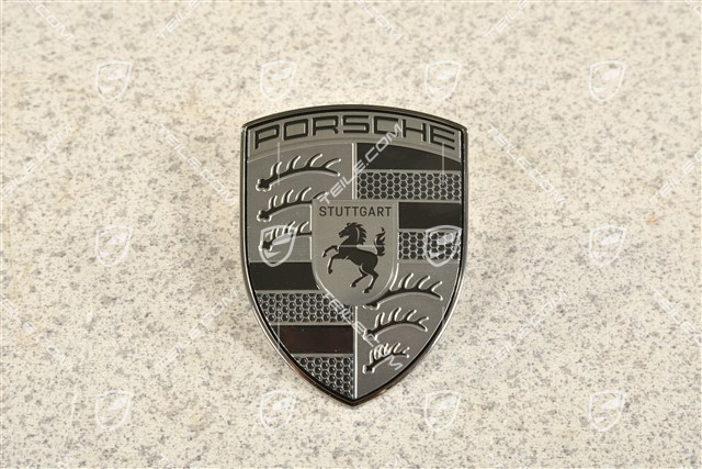 Bonnet badge, crest Porsche Turbonit