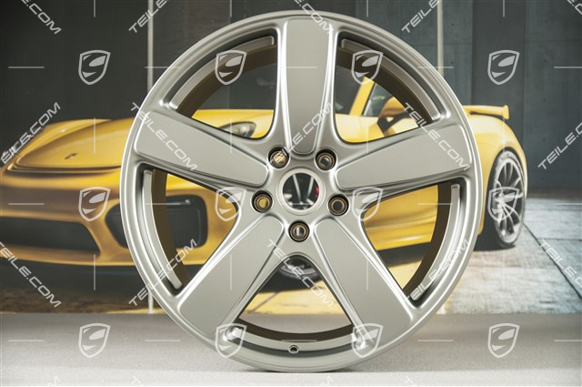 21" Cayenne Sport Classic Felgensatz, 10J x 21 ET50, Platinum Seidenmatt