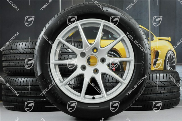 18-inch summer wheel set Panamera S, wheels 8J x 18 ET59 + 9J x 18 ET53 + tyres Pirelli P-Zero 245/50 18 + 275/45 18