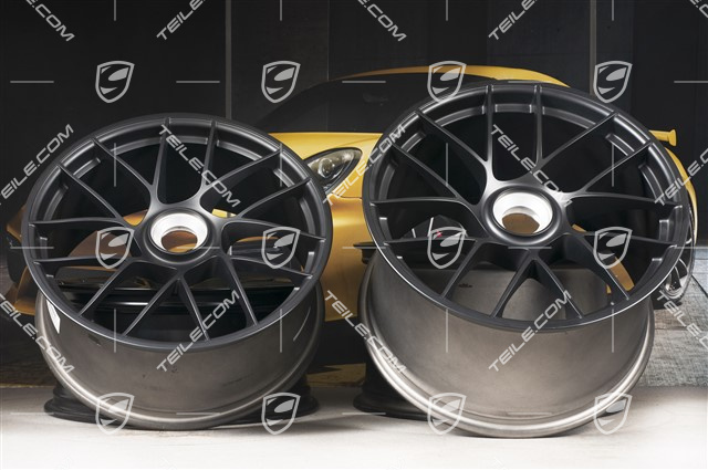 20" komplet felg Turbo Sport III, centralne mocowanie, 9J x 20 ET51 + 12J x 20 ET63, czarny satynowy półmat