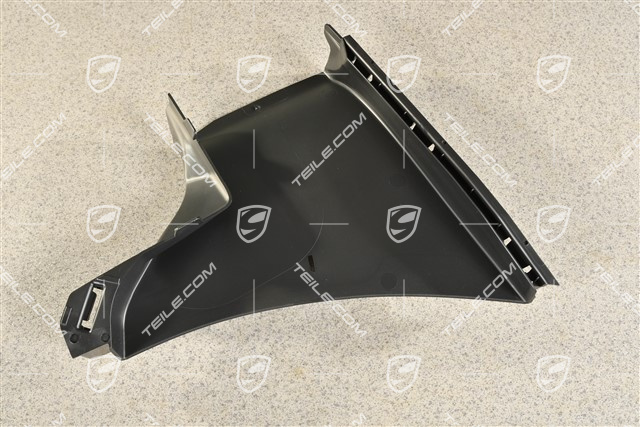 Air guide / duct, black matte, L
