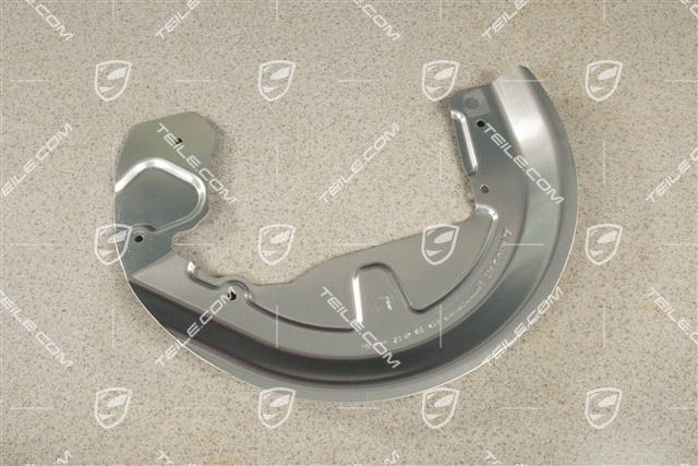Front axle disc brake protective plate, 18", R