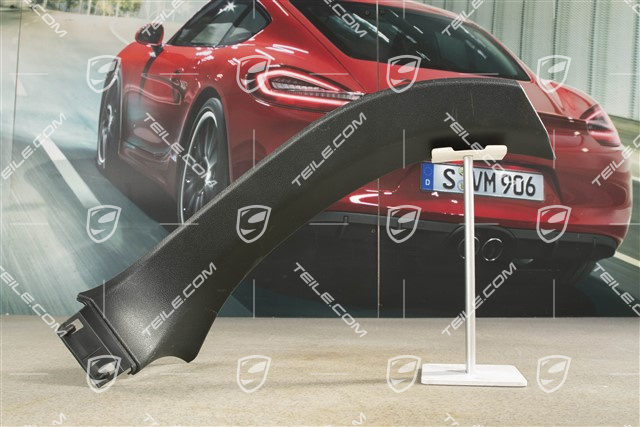 Abschlussleiste, Seitenwandverkleidung, hinten, Satinschwarz, L